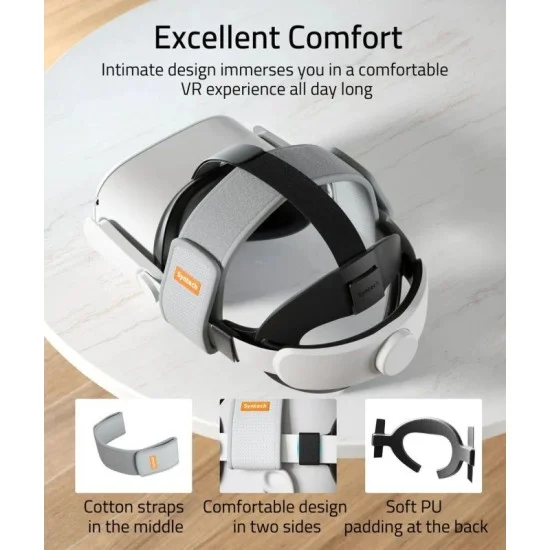 Syntech Head Strap For Meta/Oculus Quest 2 - White
